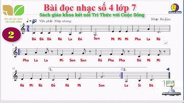 BÀI ĐỌC NHẠC SỐ 4 LỚP 7 Kết nối tri thức với cuộc sống | Mùa xuân trong rừng )#music #thcs