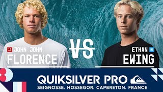 John John Florence vs. Ethan Ewing - Round Three, Heat 7 - Quiksilver Pro France 2017