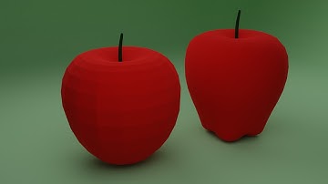 Blender Tutorials | Low poly apples