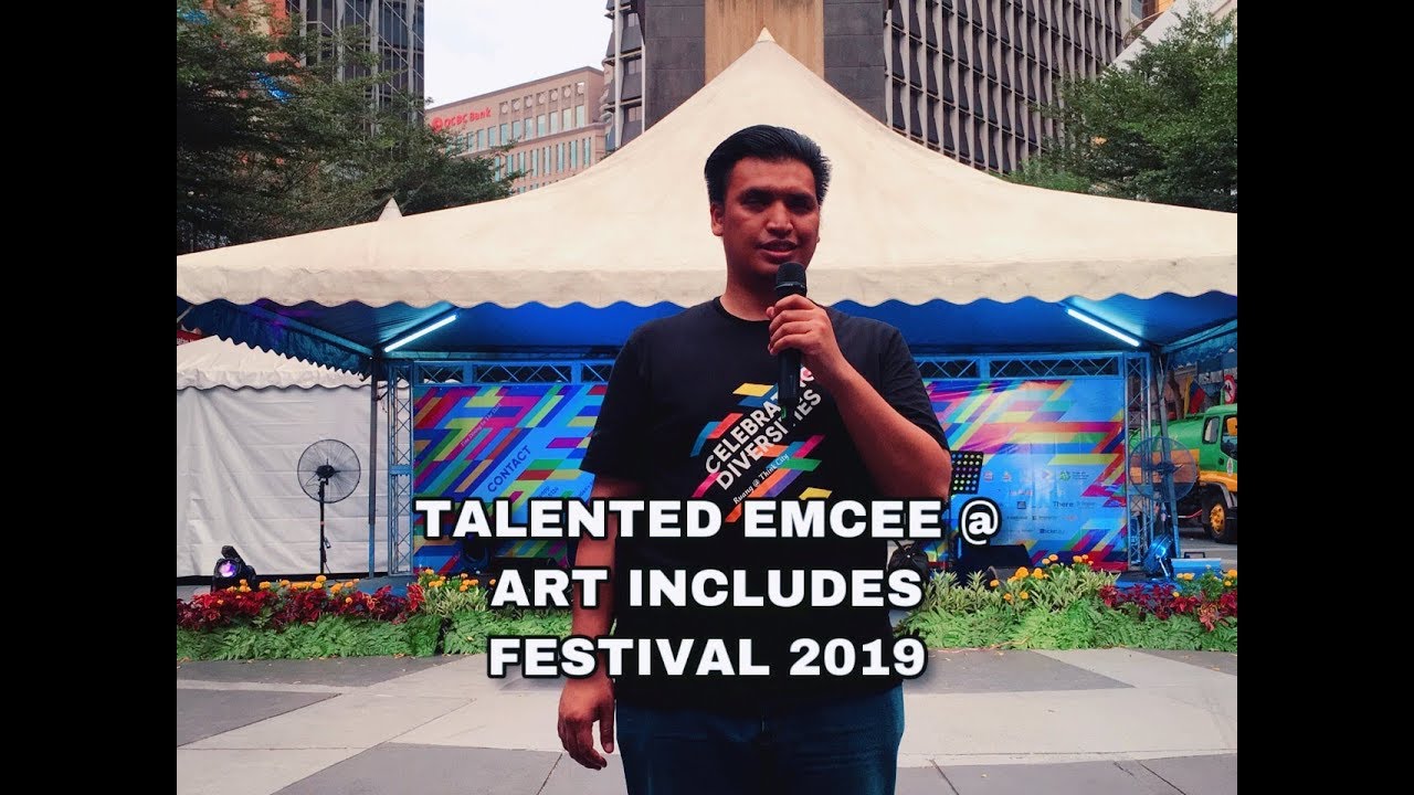MALAYSIA | TALENTED EMCEE @ ART INCLUDES FESTIVAL 2019 - YouTube