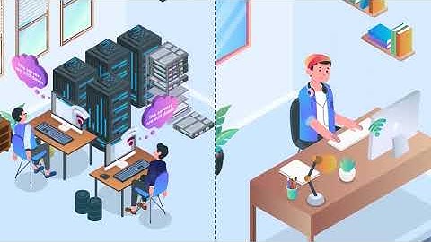 Isometric Explainer Video Animation  Data Center Style 10