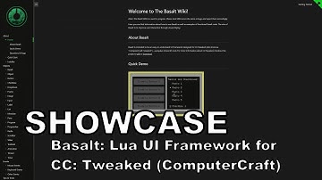 Showcase | Basalt - UI Framework for CC: Tweaked | Minecraft