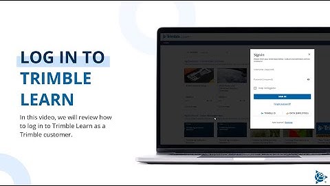 Login to Trimble Learn | Trimble | Learning & Development