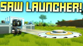 Saw Blade Launching Car! (Hank Merch Release) - Scrap Mechanic Survival Mode [SMS 77] screenshot 4