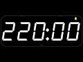220 MINUTE - TIMER & ALARM - 1080p - COUNTDOWN