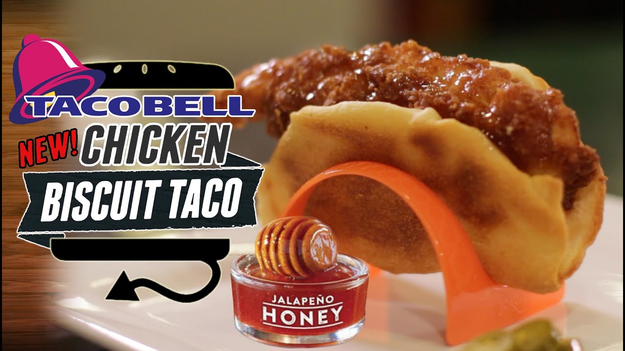HOW TO MAKE Taco Bell's NEW Chicken Biscuit Taco Recipe Remake | HellthyJunkFood