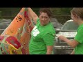 United Way Quad Cities helps repaint Wells Elementary School playground surface for Day of Caring