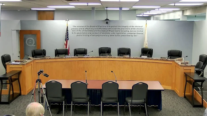 August 1, 2023 - Meeting of the Rhode Island Board of Elections
