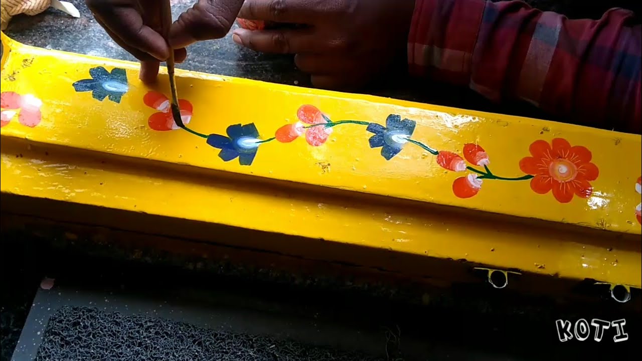 How to make - easiest way to door groundsel painting ideas gadapa ...