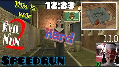 Evil nun 2 - V 1.1.0, speedrun (12:23), this is war in hard mode