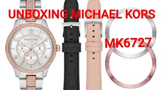 فتح علبة ساعة مايكل كورس (UNBOXING MICHAEL KORS WATCH (MK6727