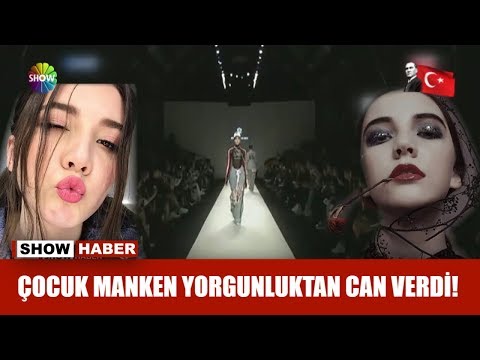Çocuk manken yorgunluktan