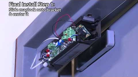 Securitron M370/M380 Magnalock Installation Quick Clip 8