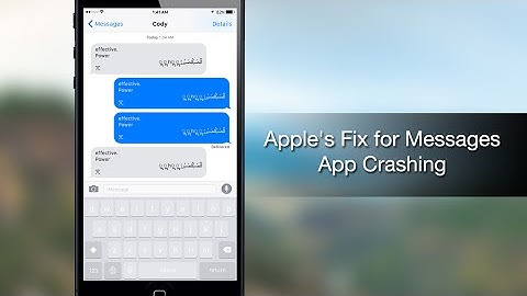 Official workaround to fix the Messages app crashing issue - iPhone Hacks