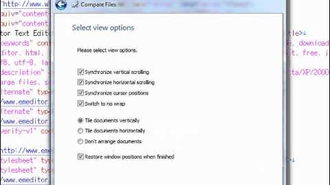 EmEditor Professional v10 - text editor - Compare Documents