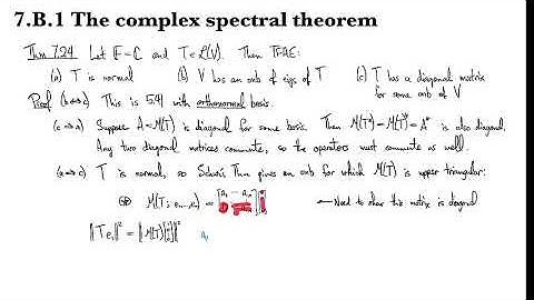 7.B.1 The complex spectral theorem