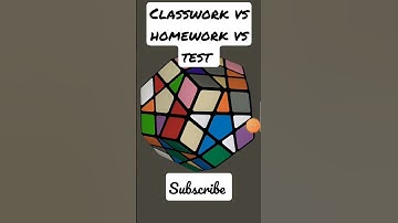 Classwork vs homework vs test #shorts #trending #puzzle #speedcubing #viral @hasnaintechnical43