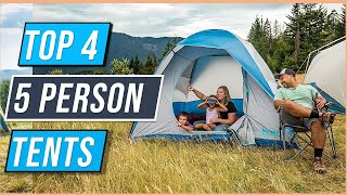 ✅Best 5 Person Tent 2023 | Top 4 Camping Tents for YOU