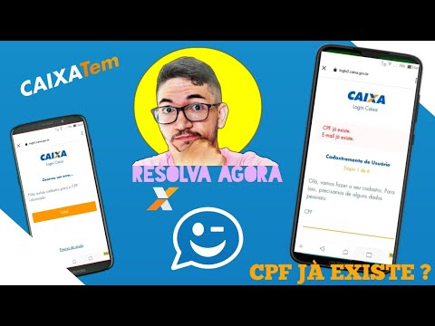 CPF OU EMAIL JÁ EXISTE NO CAIXA TEM? COMO RESOLVER!