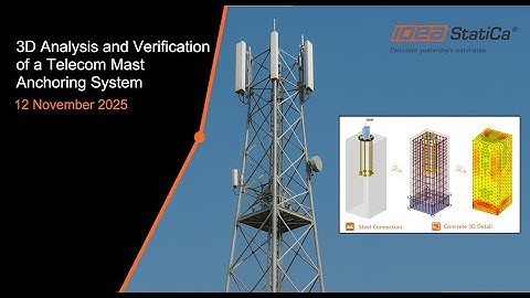 3D Analysis and Verification of a Telecom Mast Anchoring System