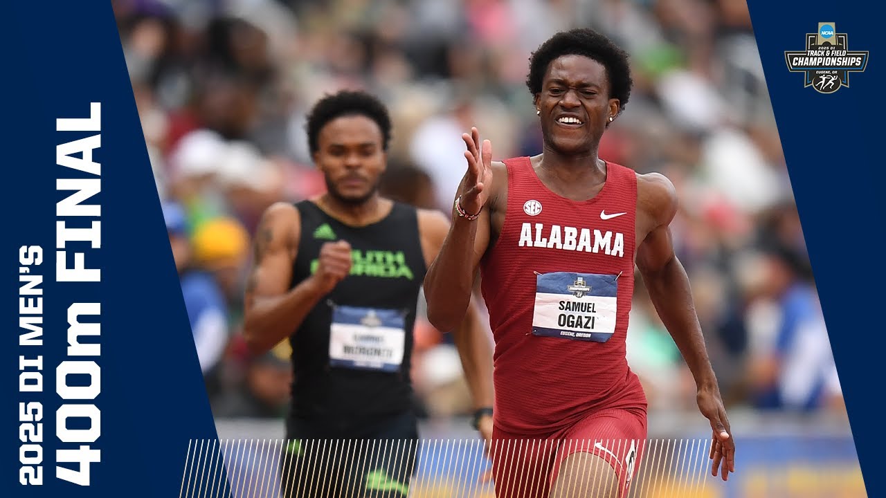 Men's 400m final - 2025 NCAA outdoor track and field championships ...