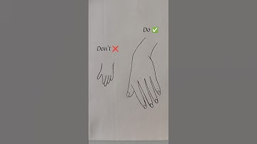 How to draw perfect hand #howto #howtodraw