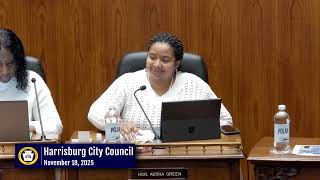 Harrisburg City Council Work Sessions 11-18-2025