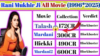 Rani Mukherjee (1996-2025) All Hit and Flop Movie List 🤷‍♂️ | Rani Mukherjee All Movies Verdict
