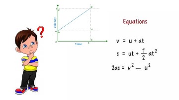 Equations of Motion by  Graphical method (class 9)
