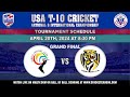 Live final usa t10 cricket national championship 2024 rebels cc vs tampa tigers