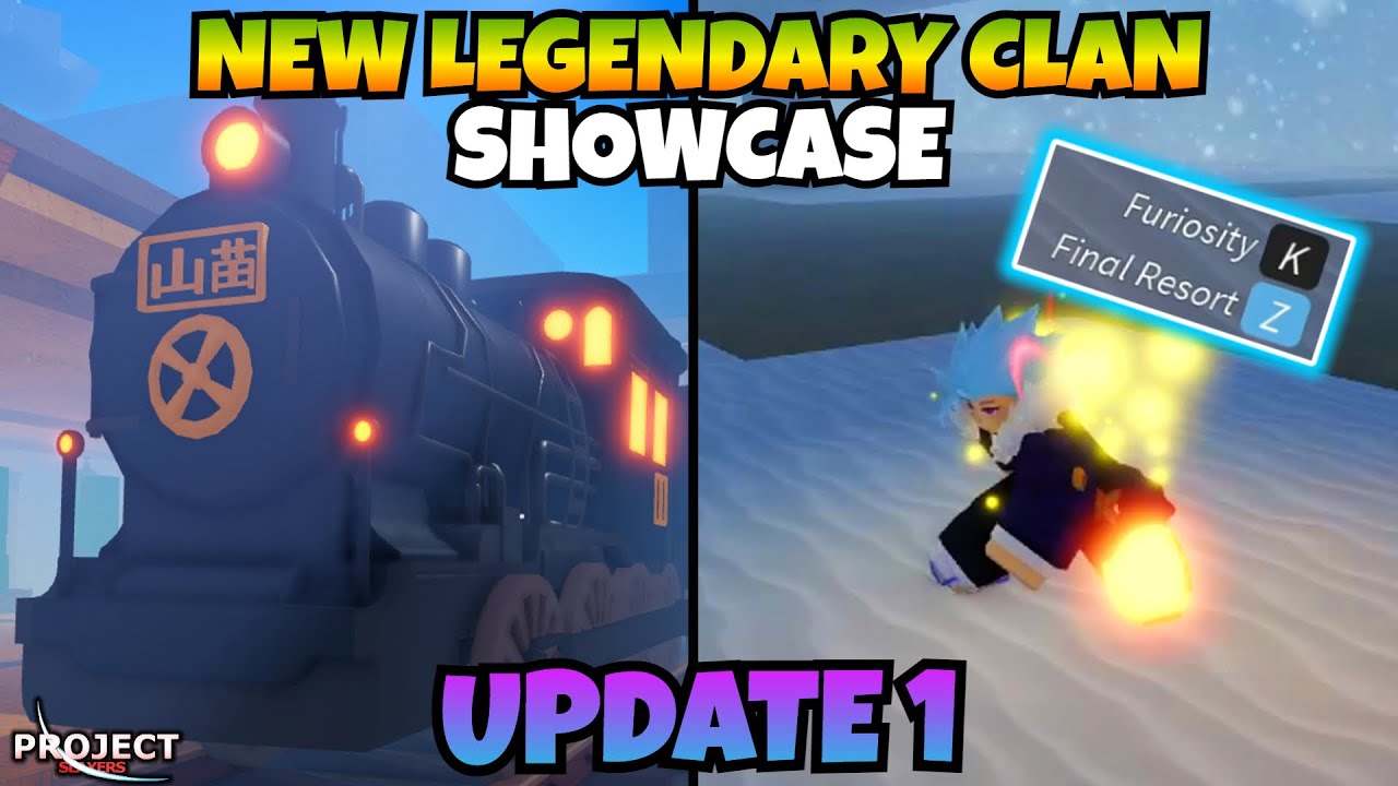 NewCodes] Update 1 + New LEGENDARY Clan Skill Showcase!! (Project Slayers)  