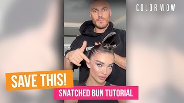 Sleek Middle Part Snatched Bun Tutorial | Chris Appleton Sleek Bun Tutorial
