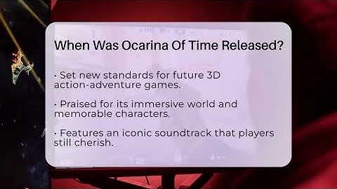 When Was Ocarina Of Time Released? - Video Gamers Vault