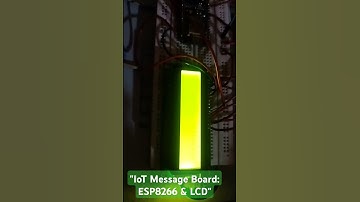 "IoT Message Board: ESP8266 & LCD"✨💡 #music #embeddedprojectcenters #arduino #esp8266