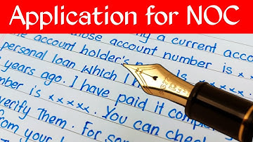 Application for bank NOC || Application for NOC from bank after loan closure || NOC letter