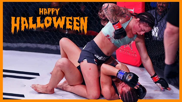 She Screamed Happy Halloween While Beating Her!