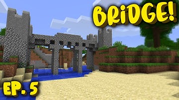 Minecraft: Building a Bridge in Beta 1.7.3