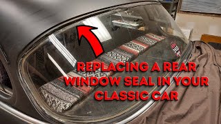 1953-1954 Chevy rear window seal replacement - classic car window seal