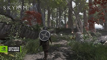 [4K] Skyrim in 2023 - RTX 4090 - RAYTRACING - REDUX 5.0 - Beyond all Limits Gameplay