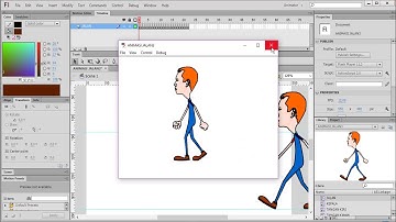 Tutorial Adobe Flash CS6, membuat Animasi Orang Berjalan Maju (Walk Forwad)
