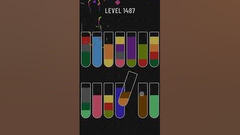 Water sort puzzle level 1487