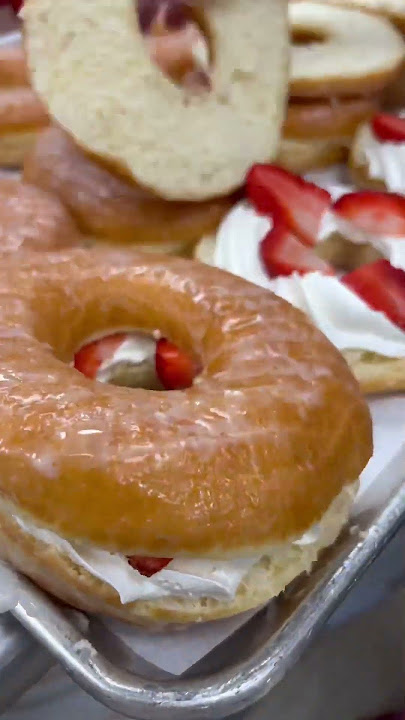 Our FAMOUS doughnut is BACK!!!🍓🍓 #donuts