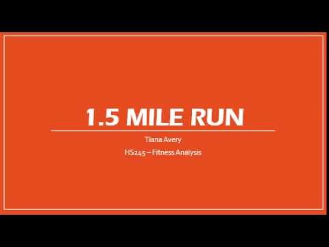 Hs245 1 5 Mile Run Test Youtube