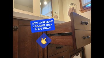 How to Remove a Drawer with a Slide Track