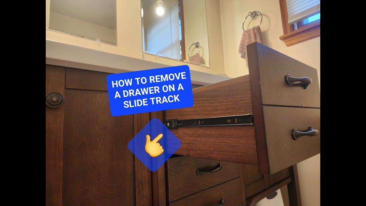 How to Remove a Drawer with a Slide Track YouTube