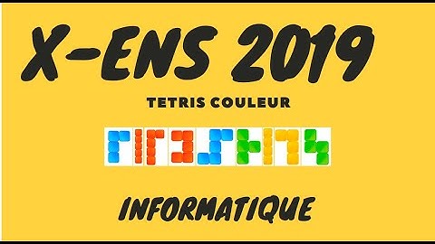 X ENS 2019 Informatique B PC PSI MP