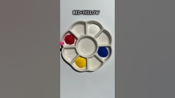 Mix of 4 primary colors 🎨 #art #asmr #trending #satisfying #painting #artwork #drawing