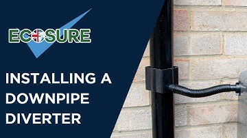 How to install a rainwater diverter - water butt downpipe diverter installation