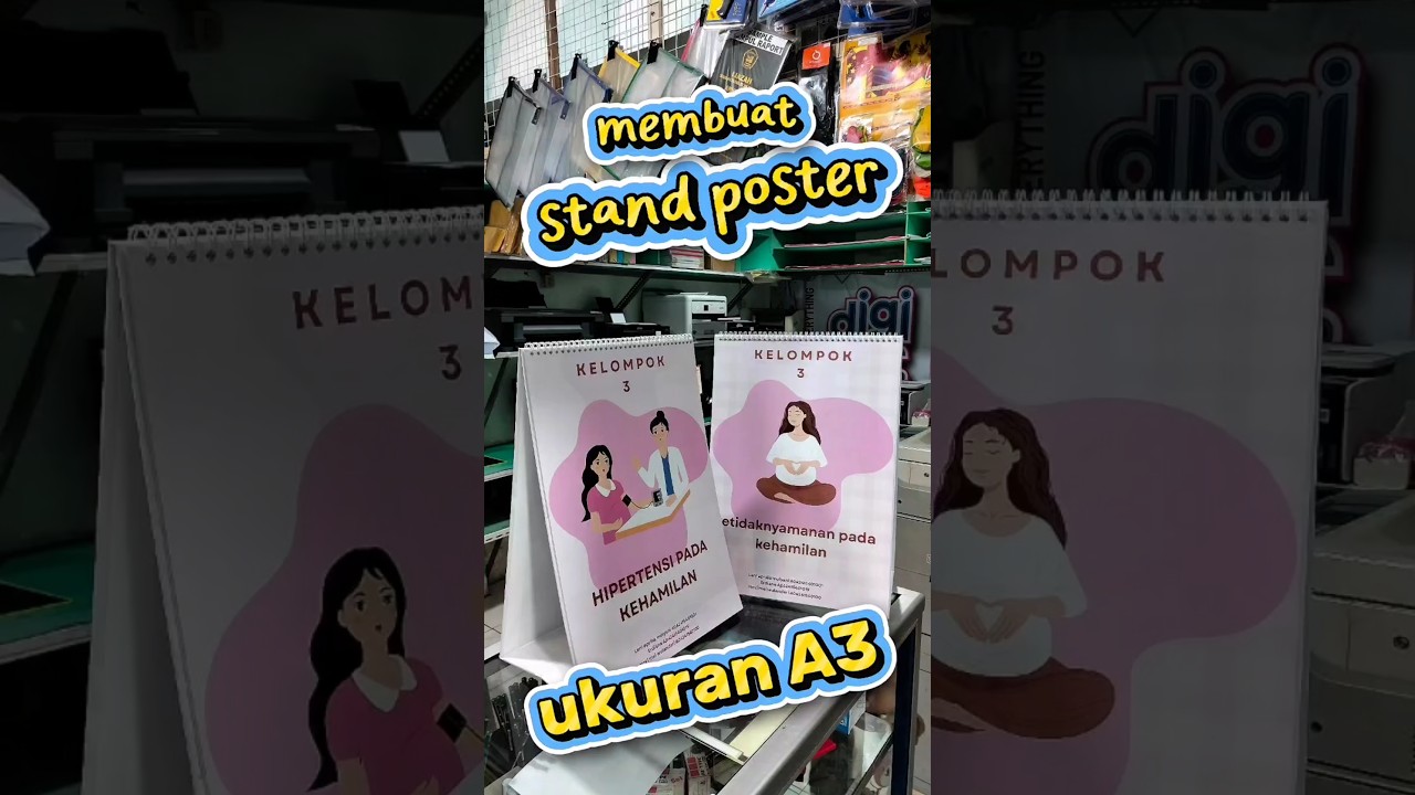 Stand Poster Ukuran A3 Finishing Ring Kawat 