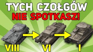 NAJMNIEJ POPULARNE CZOŁGI od X do I w World of Tanks